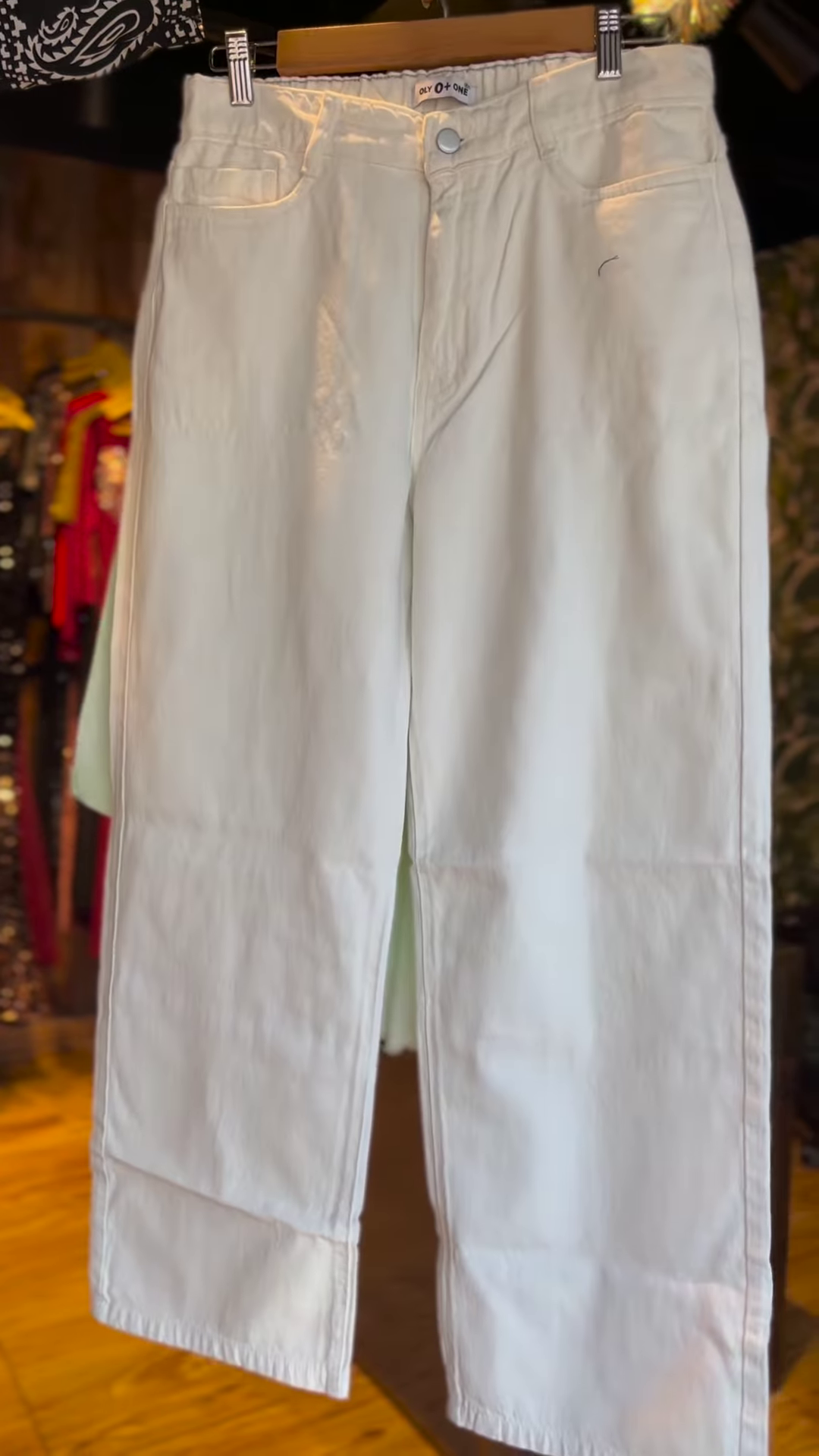 π Trendy Ombre Green to White Oversized Shirt & White Wide-Leg Pants Set π€
