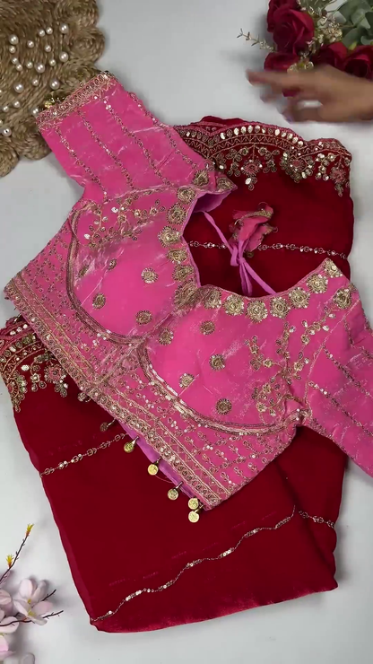Premium Designer Blouse Collection: Assorted Festive Silk & Velvet Blouses