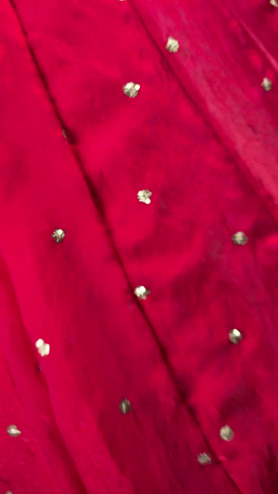 Ruby Red Silver Border Designer Blouse