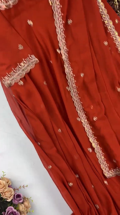 Jewel-Toned Shimmer Silk Anarkali with Multi-Tie Lattice Back